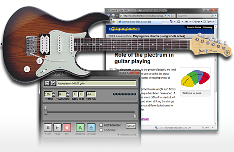 Guitar lessons screenshot
