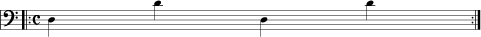 Figure 4. The octave shape for D